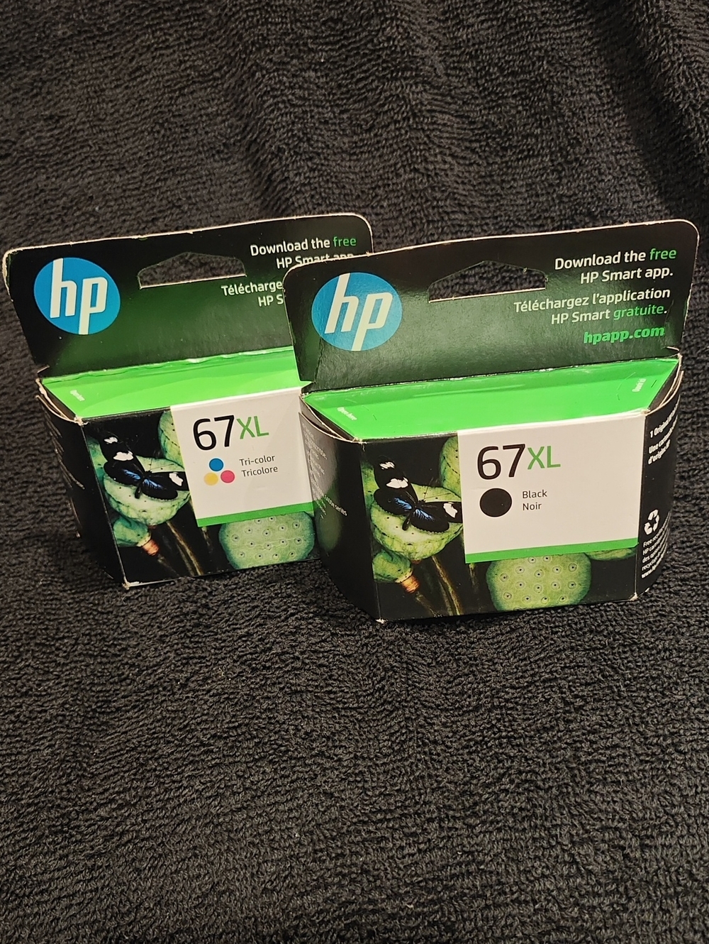HP 67XL Black Color Ink Set Lot